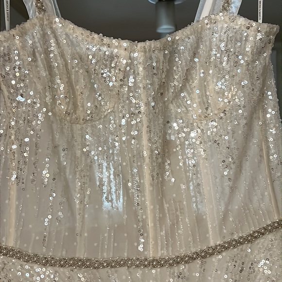 🎉HP! 🎉 ✨NWT✨ Bronx and Banco Mademoiselle Bridal Midi Dress in White - Picture 8 of 11